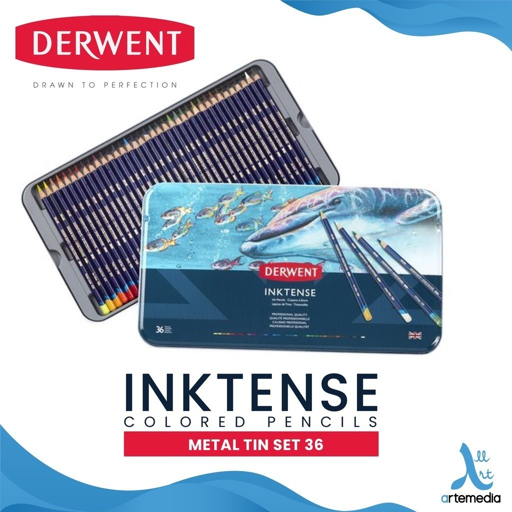

Gramedia Surabaya - Pencil Color Derwent Inktense 36 Pensil Warna Metal Tin Set