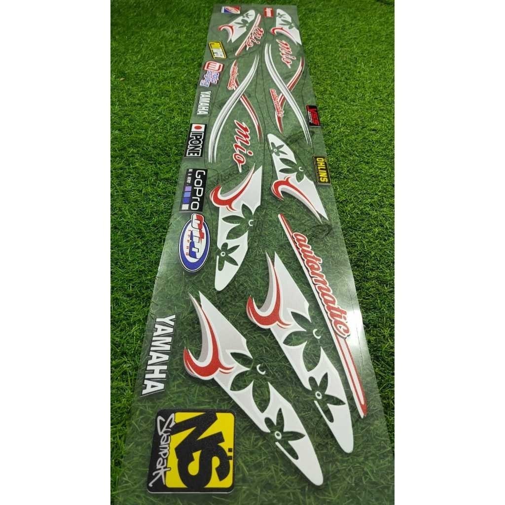 Sticker Yamaha Mio Karbu Amore Variasi Api Style | Stiker Mio Smile Variasi Transparan Vietnam Style