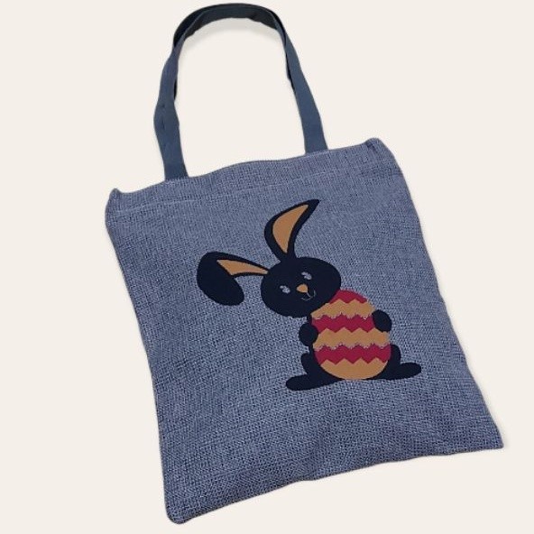 4s Grosir Solo || TAS TOTE BAG KANVAS GONI Motif RABBIT