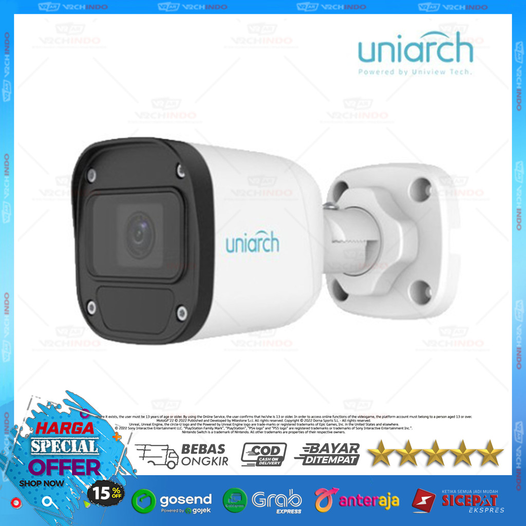 CCTV UNIARCH IPC-B122-PF28 / IP CAMERA UNIARCH 1080P IPC-B122 ORIGINAL 