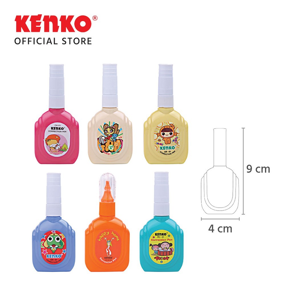 

KENKO CORRECTION PEN FANCY-01 RANDOM COLOR / 3 PCS