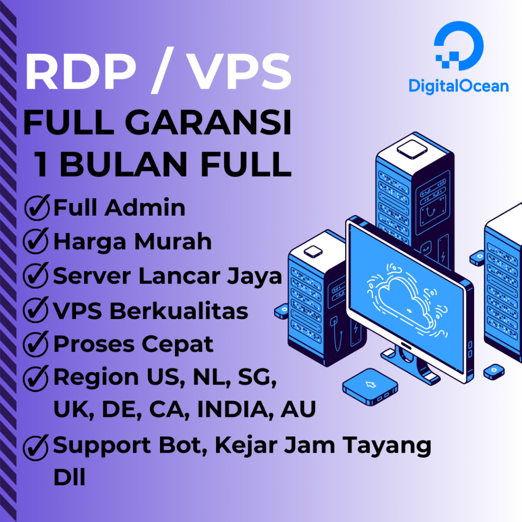 RDP VPS Windows Murah 1 Bulan Berkualitas dan Full Garansi