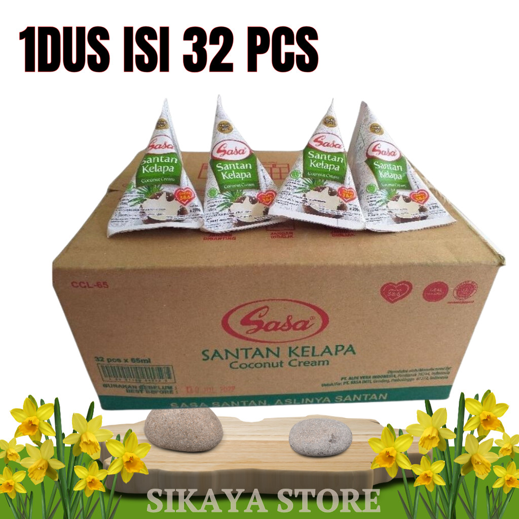

Santan Sasa cair 65ml/karton isi 32 pcs