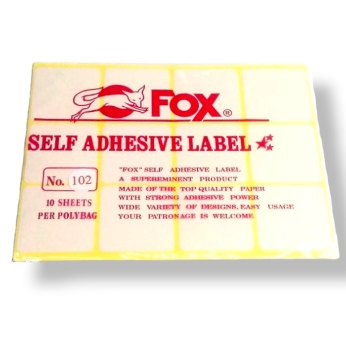 

Label Stiker Harga Fox No 102 isi 10 Lembar - pak