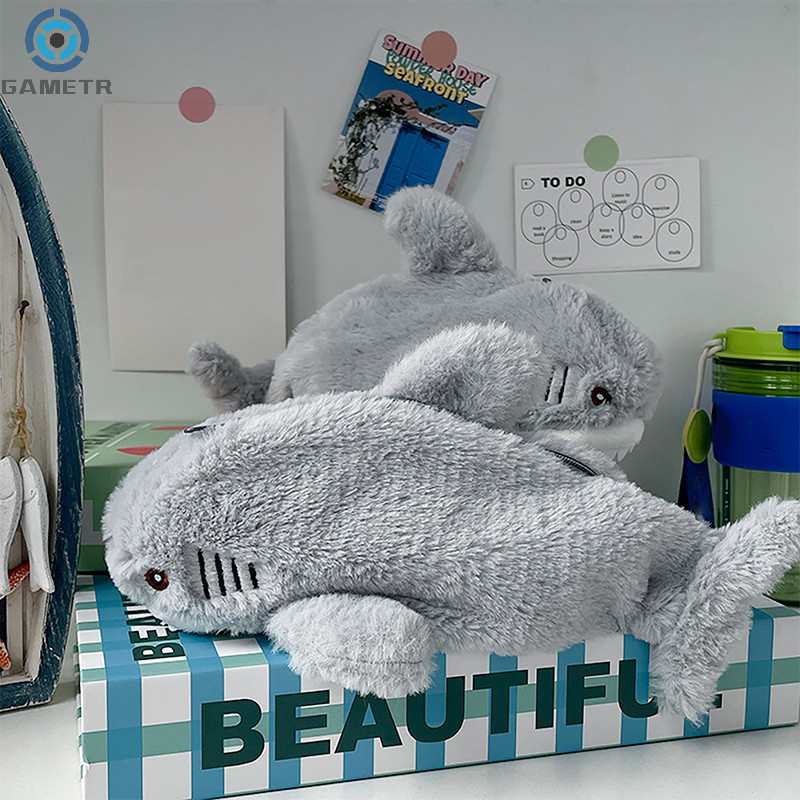 

1PC Cute Plush Shark Pencil Case Student Stationery School Supplies Kawaii Doll Back To School Storage Bag Pen Bag Stationery