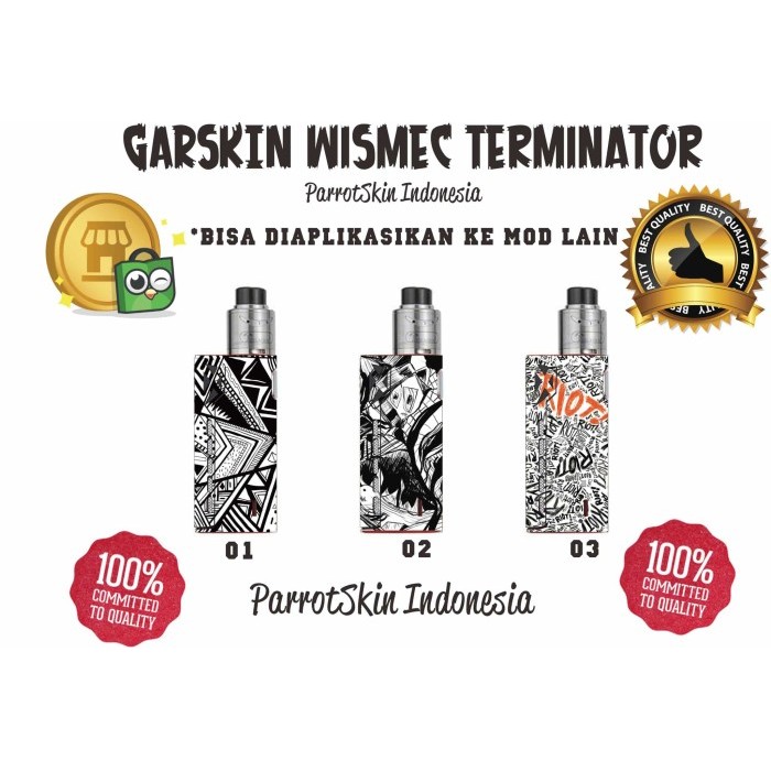 

Garskin tesla terminator black white