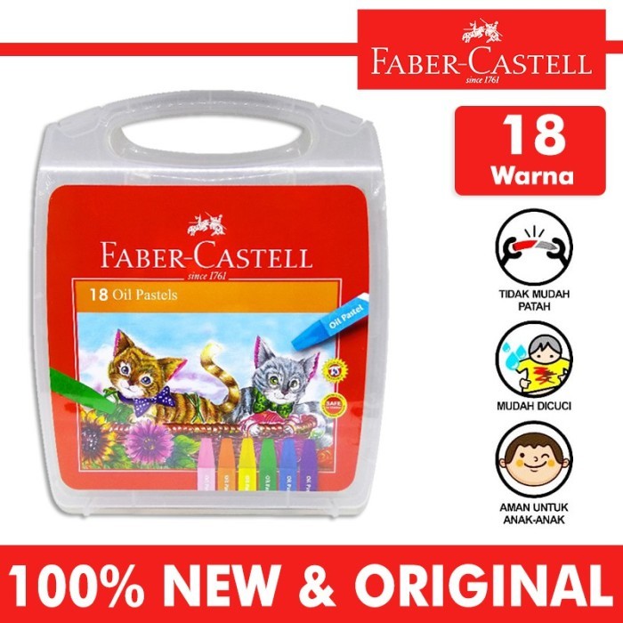 

crayon Faber Catell Hexagonal Oil Pastel Eco 18 Warna 120064OC