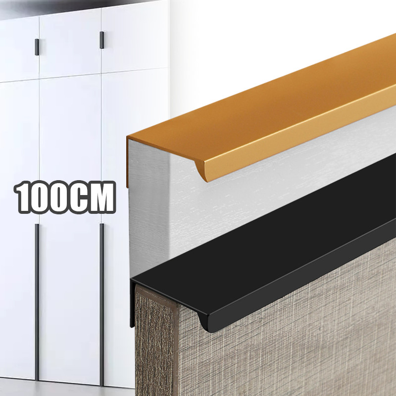 100cm Panjang Tarikan Pintu Lemari Gagang Pintu 100cm Handle Lemari Invisible Gagang Lemari Minimali
