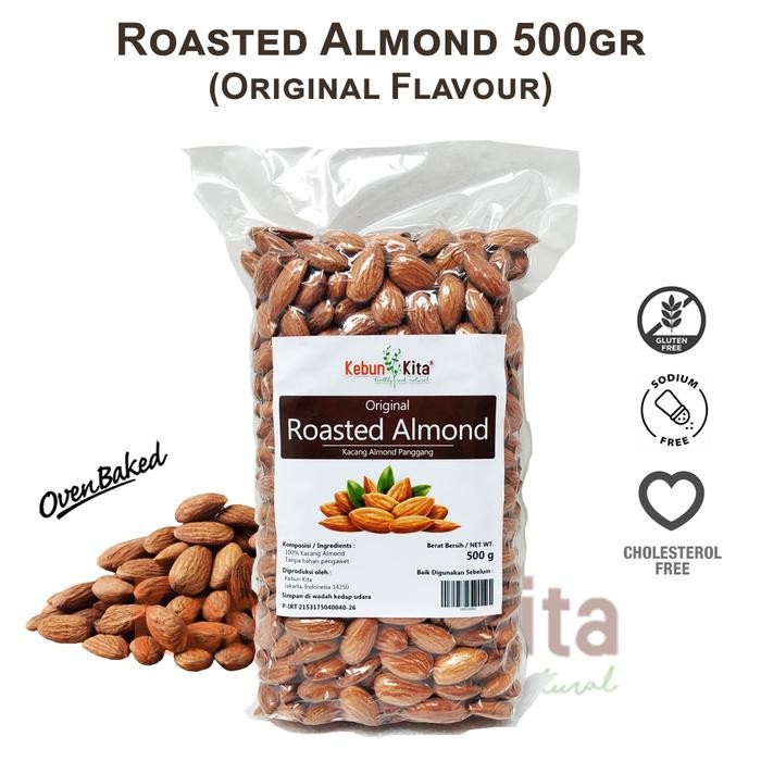

Kebun Kita Kacang Almond Panggang 500gr (Roasted Almond)