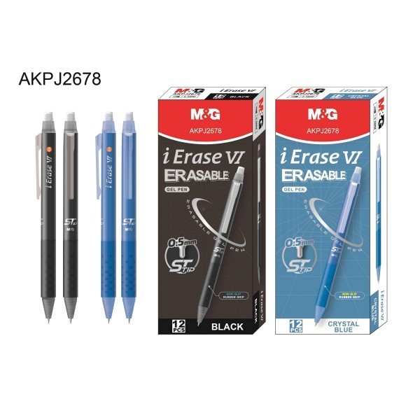 

M&G Erasable Gel Pen iErase VI 0.5mm AKPJ2678 / Pulpen Bisa Hapus - Satuan