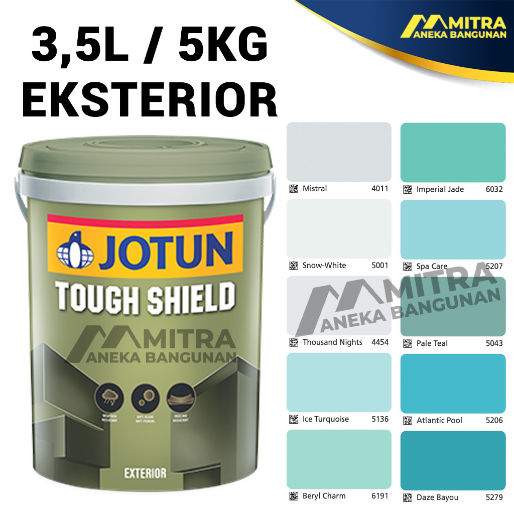 CAT TEMBOK EKSTERIOR JOTUN TOUGH SHIELD 3,5 LITER / TOSCA / JOTUN EXTERIOR