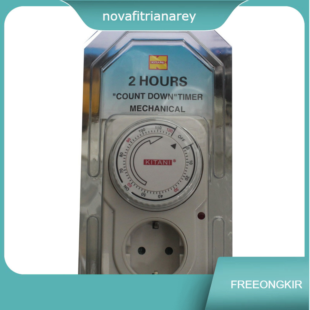 STOP KONTAK TIMER 2 jam / TIMER STOPKONTAK ( Dapat diatur/program hingga 120 menit )