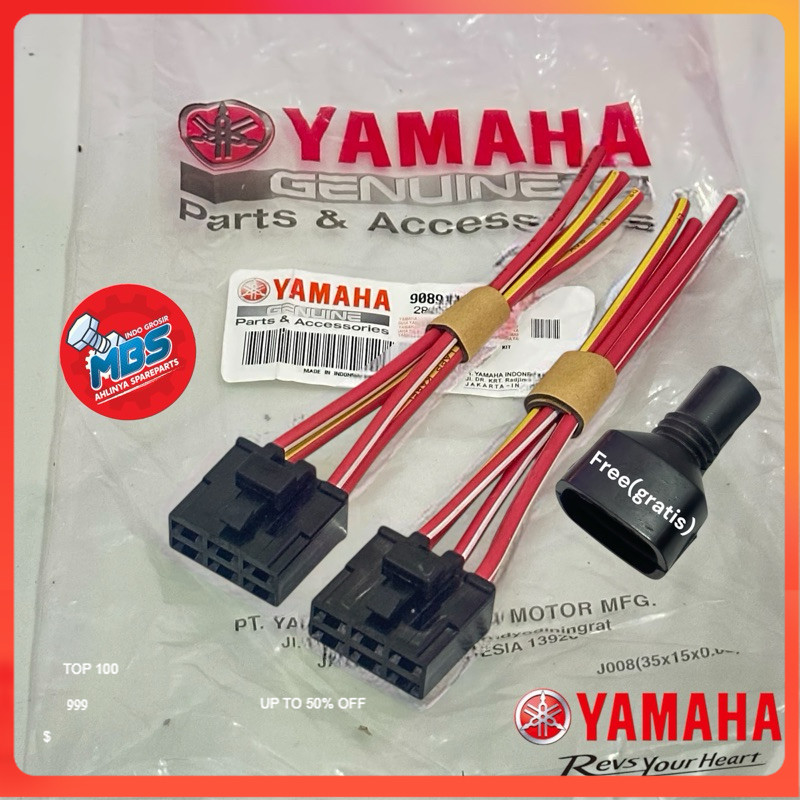 SRA ORI KABEL SOKET REGULATOR KIPROK YAMAHA R25 MT25 N MAX AEROX LAXSI VIXSON R6 DLL