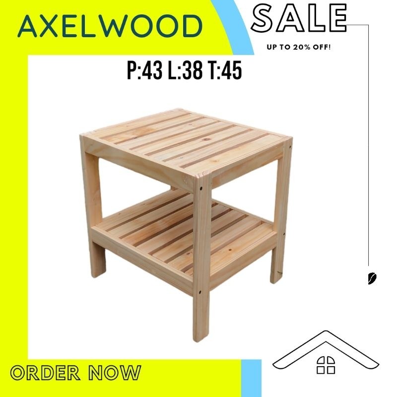 Meja coffee / Meja Kecil / Meja Minimalis / Coffe Table / Meja Kayu / Meja Estetik/ Meja Kamar / Rak