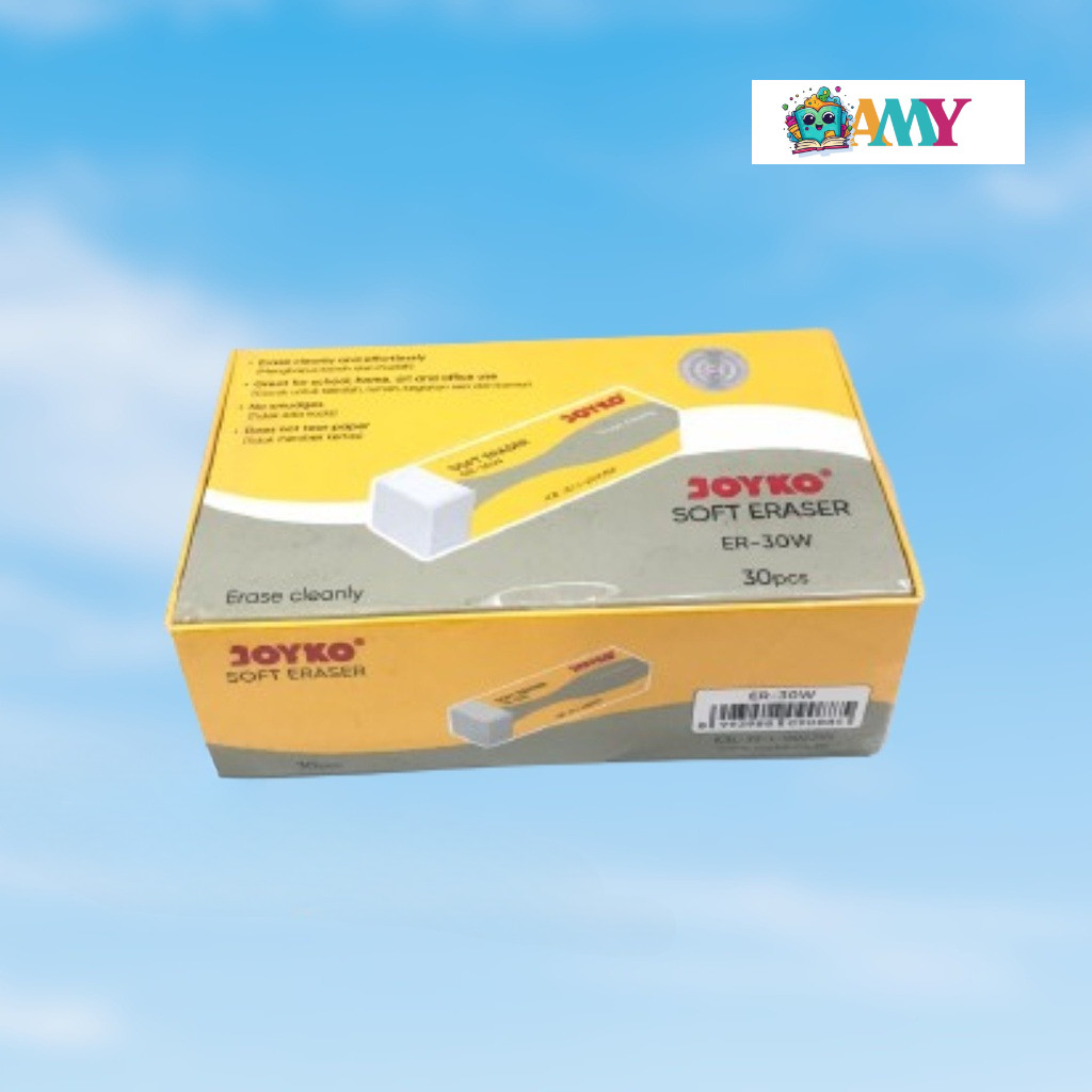 

(1PAK ISI 30WARNA)JOYKO ERASER ER 30W PUTIH AMY STASIONARY