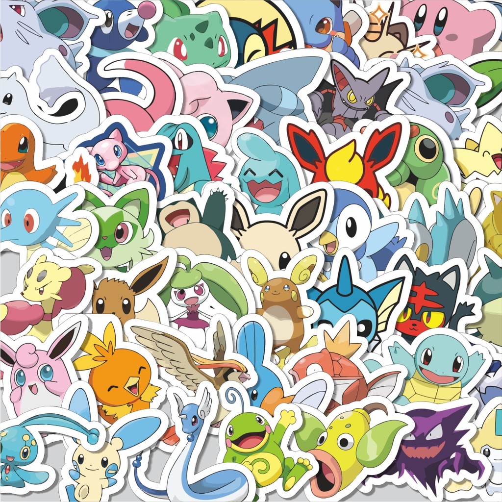

Stiker Cutting Pack Stiker Anime Pokemon V4 Isi 100Pcs Series Aesthetic Lucu Keren Untuk Koper Bahan Vynil