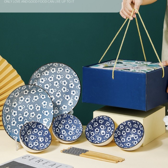 Keira Bowl Plate set paket piring mangkok keramik hampers hadiah lebaran idul fitri natal merry chri