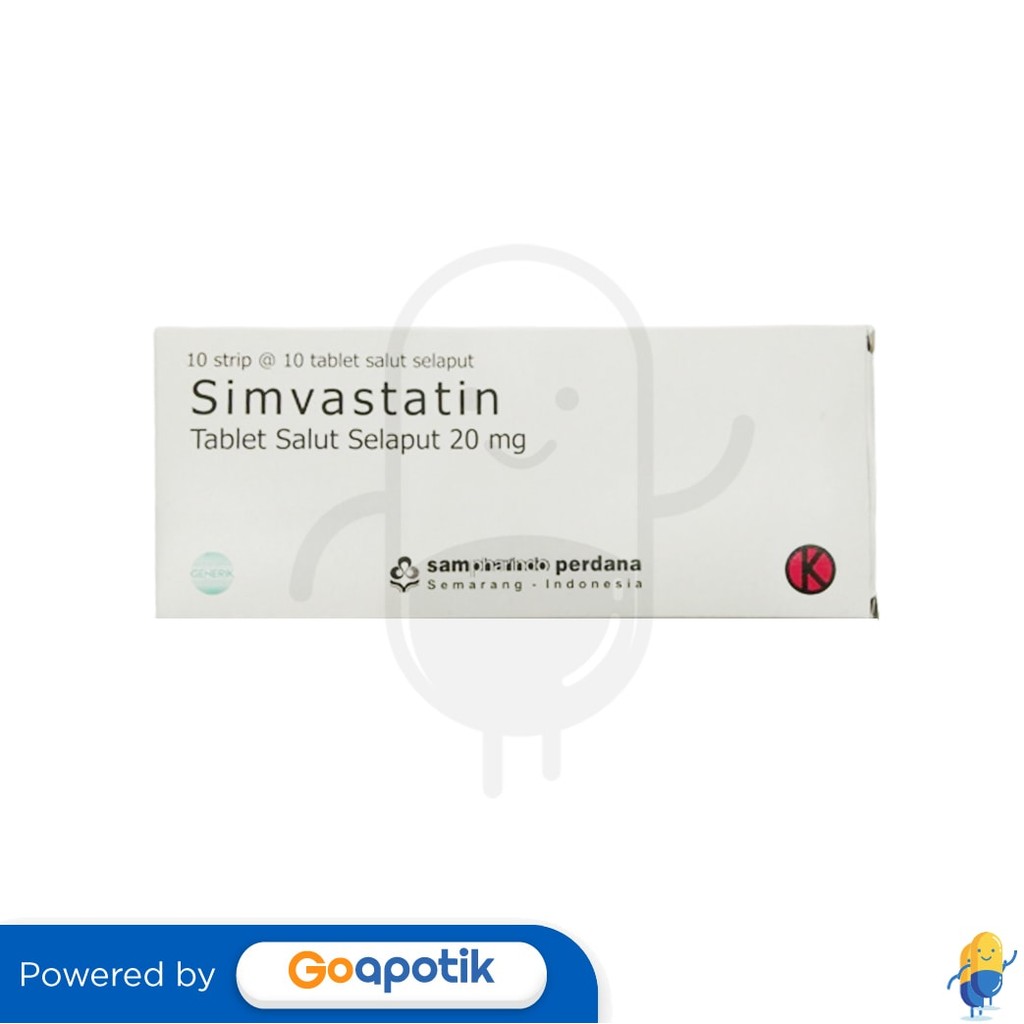 Simvastatin Sampharindo 20 Mg Box 100 Tablet