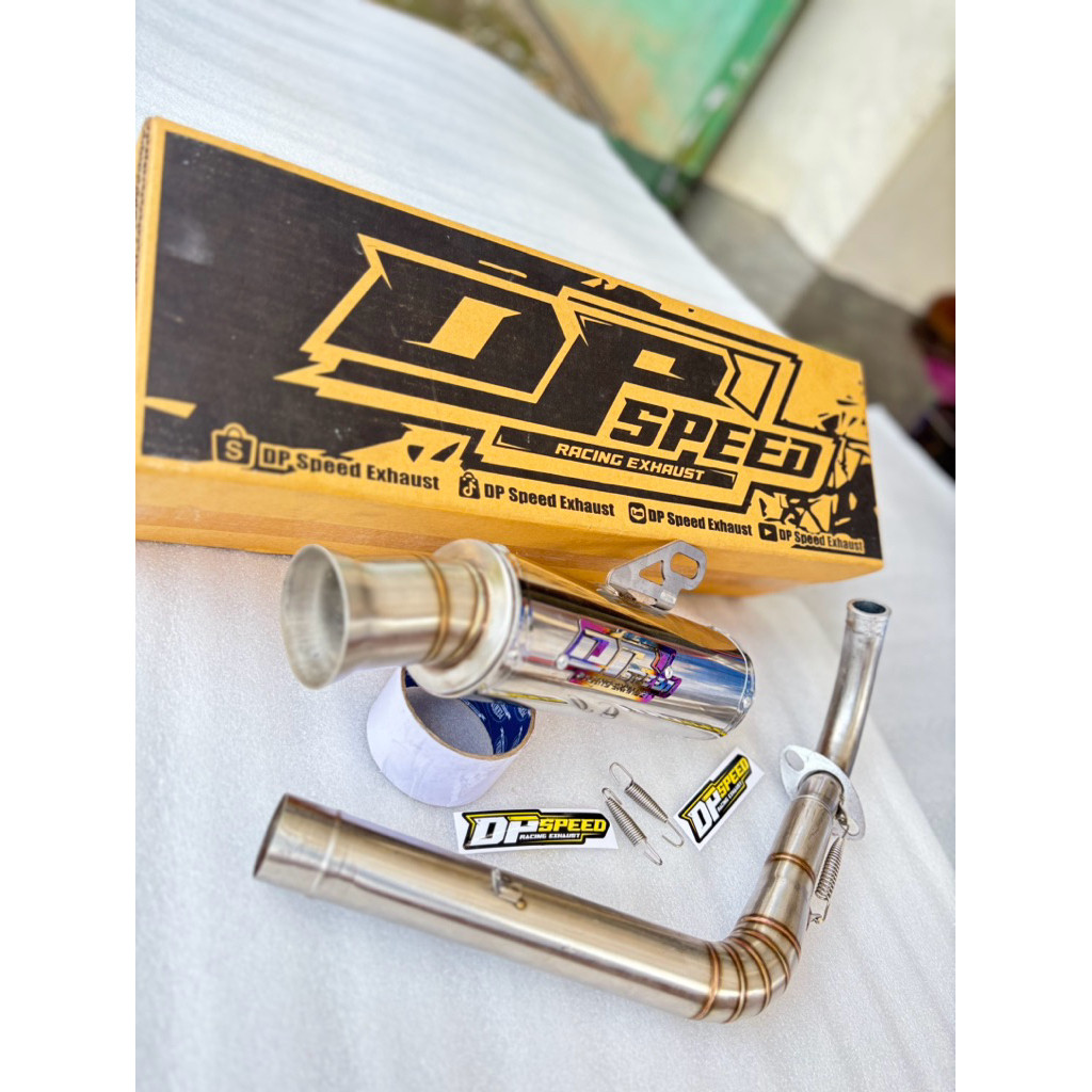 Knalpot original  DP_Speed SALEMBA  EDITION Ceklis Jungstyle PNP Untuk Aerox Vario Beat Scoopy Mio P