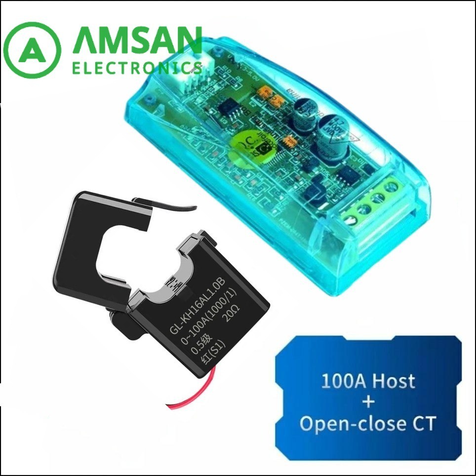 Peacefair PZEM-004T AC Communication Box Arduino monitoring 6in1 KWH WattMeter 100 pzem004 pzem004t