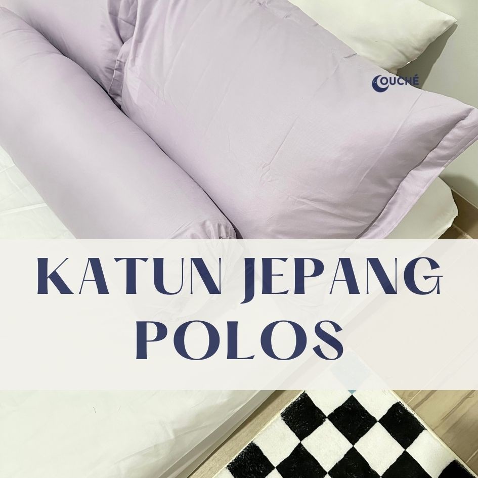 

couchehome - Sprei Set dan Bedcover Set Katun Jepang POLOS | anti geser uk 90x200 100x200 120x200 160x200 180x200 200x200
