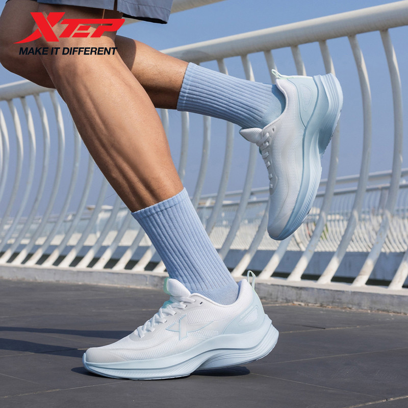 Xtep Running Shoes for Men 2025 Summer Shock-absorbing Non-slip Lightweight Mesh Comfortable Breatha