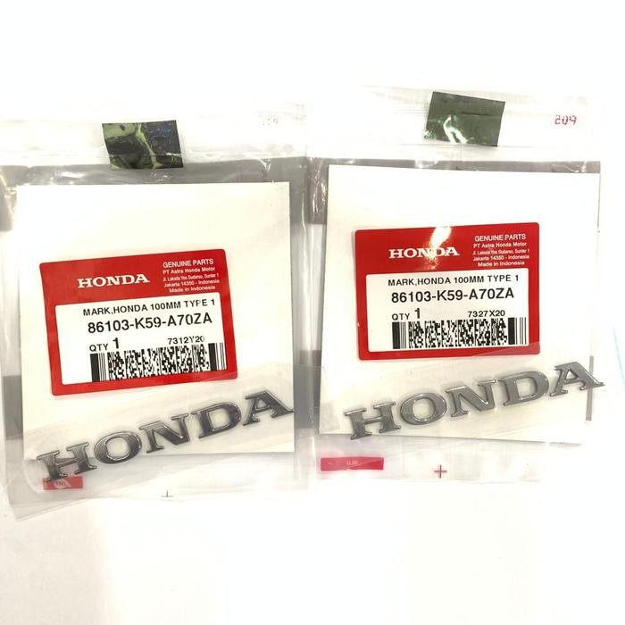 EMBLEM BODY SAYAP HONDA VARIO 150 NEW STIKER 86103-K59-A70ZA ORIGINAL - 1SET ISI 2
