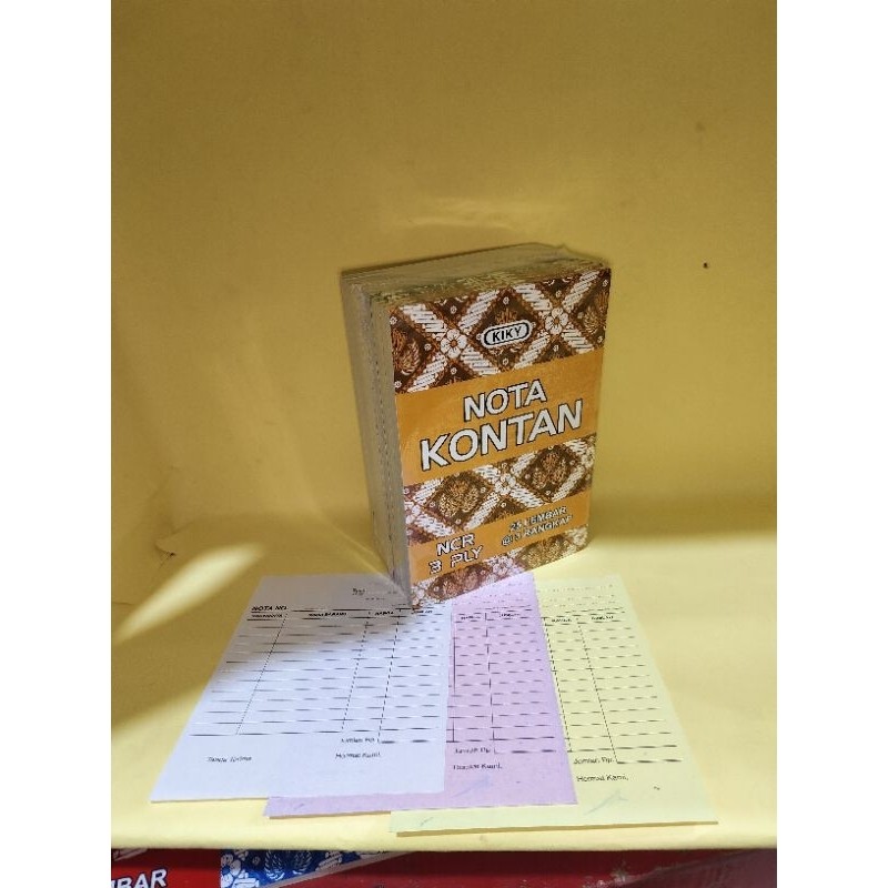 

nota kontan 3ply kecil, 1 pack