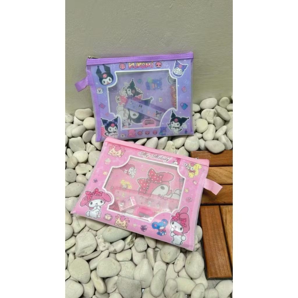 

Study set labubu dan Sanrio / Perlengkapan Sekolah / ATK / Alat tulis