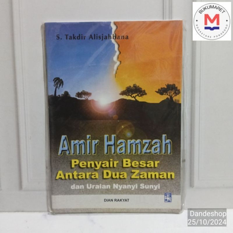 Amir Hamzah Penyair Besar Antara Dua Zaman dan Uraian Nyanyi Sunyi by S Takdir Alisjahbana ORIGINAL
