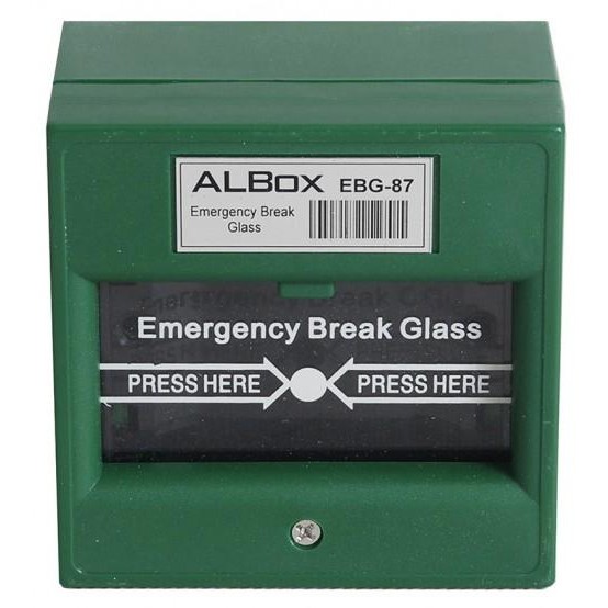 

Emergency Break Glass (Manual Call Point) - Albox EBG-87 - PutihSale