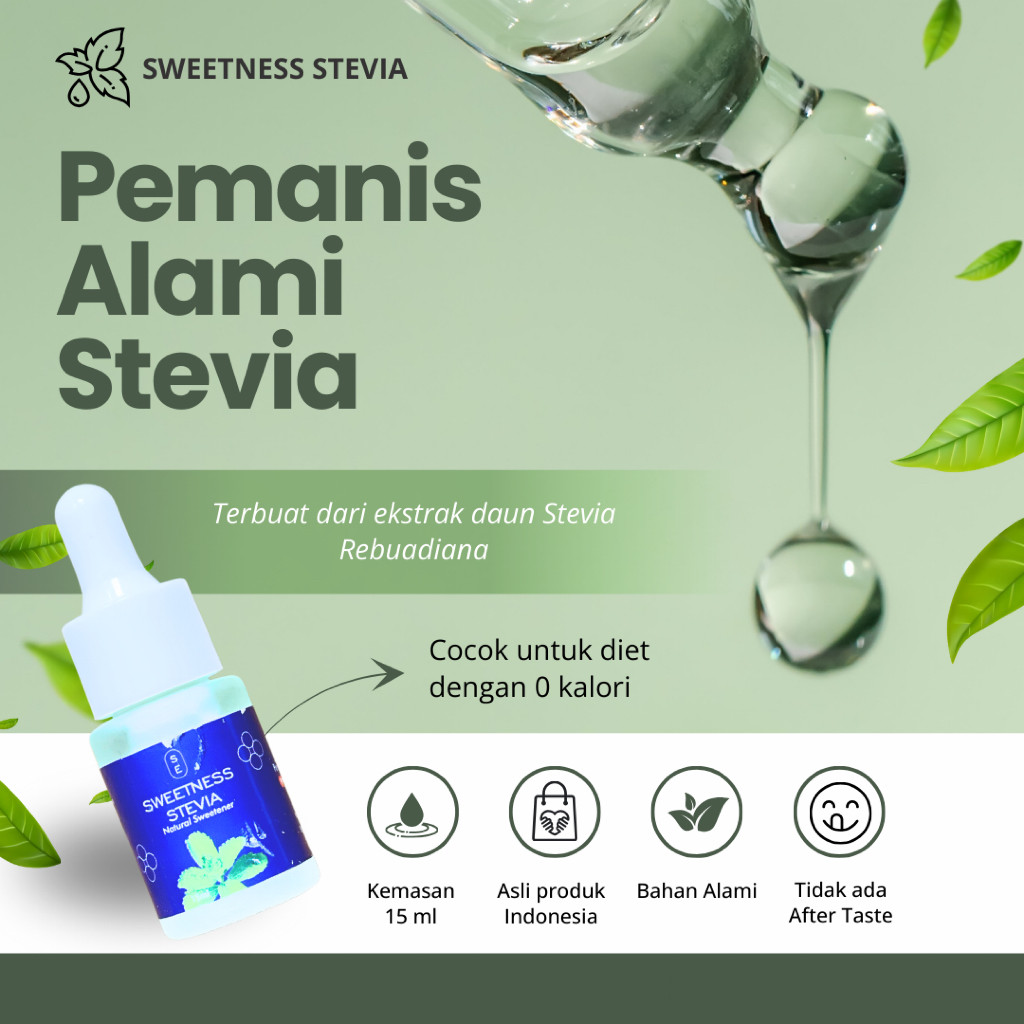 

New Pemanis Alami Ekstrak Daun SteviaPremium