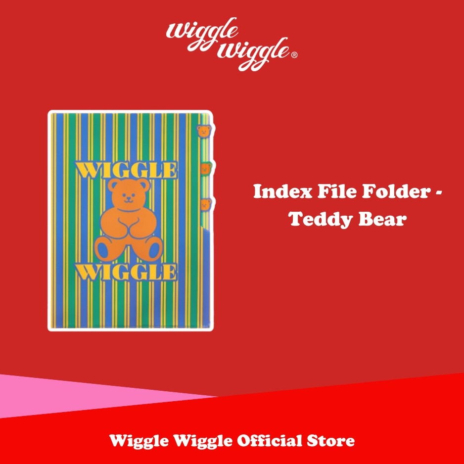 

Wiggle Wiggle Index File Folder - Teddy Bear Document Keeper Map File Folder Lucu Korea