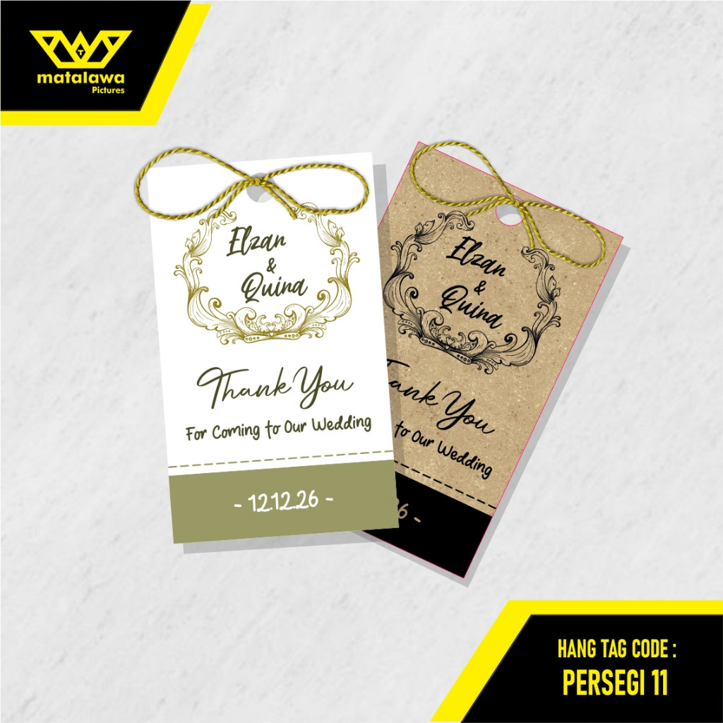

Hang / souvenir tag custom edisi vintage ( murah / samson / craft / kraft / wedding / label / pernikahan / plant / tanaman / buket / florist / sovenir / ucapan terimakasih ) CODE 11