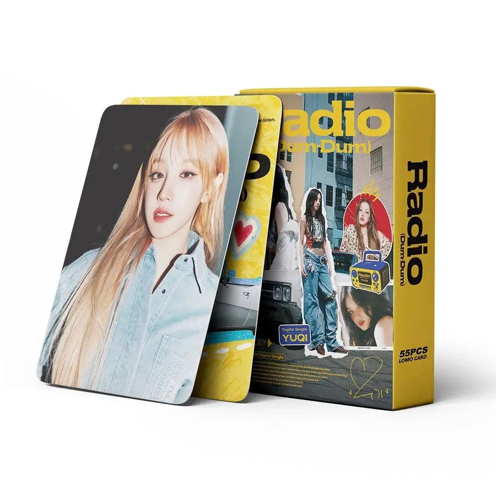 

55Pcs/Set KPOP(G)I-DLE YUQI New Pattern Photo Song Yuqi Single Radio Album Support Lomo Card Postcard GIDLE Girl Collection Gift