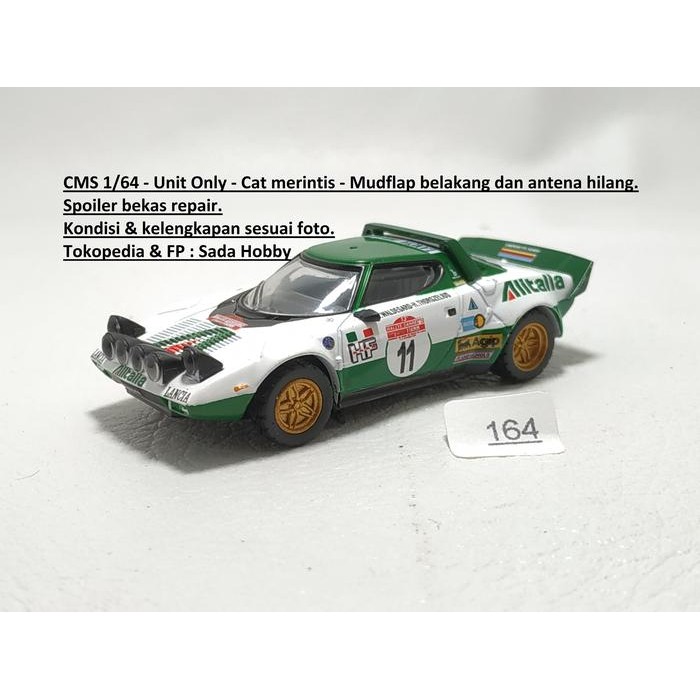 TS08 CMS 1/64 Lancia Stratos HF 1975 Sanremo Rally Car WRC Loose Junk 2ND