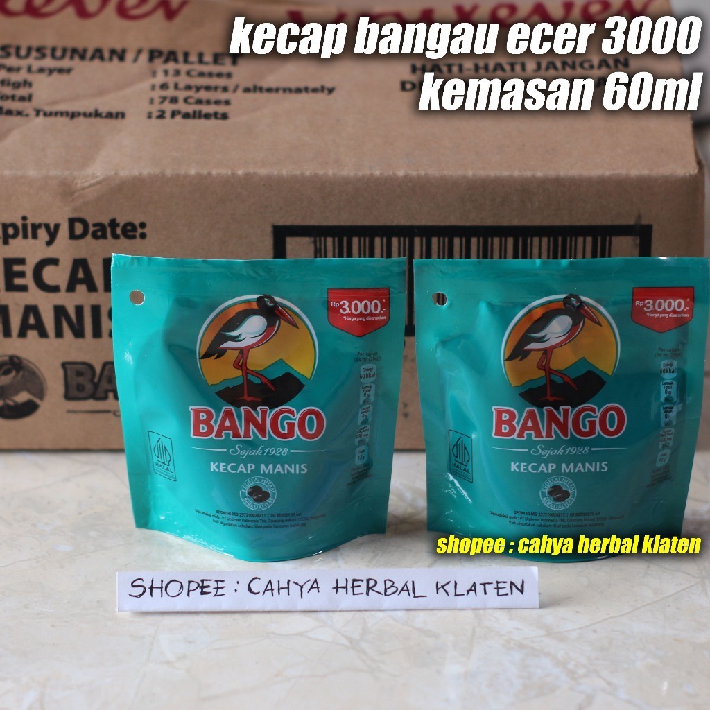 

Kecap Manis Bango 3000 Ecer Refill Ukuran 60 ml