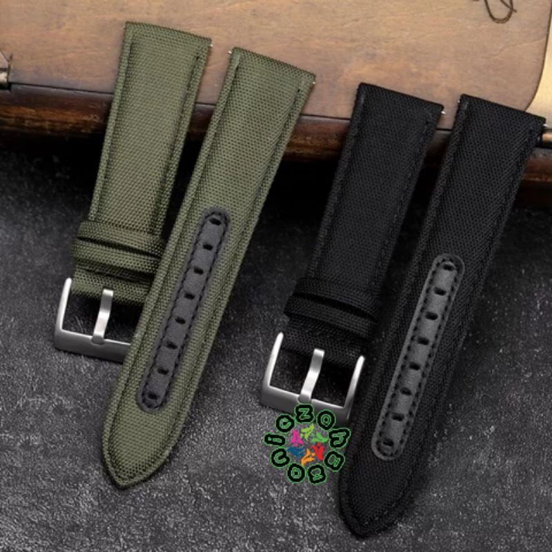 Tali Jam Tangan Kanvas Kulit Super Tali jam Expedition/Ac 20mm-26mm