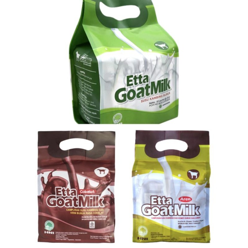 

Etta Goat Milk Susu Kambing HPAI untuk penambah berat badan, asam lambung dll...