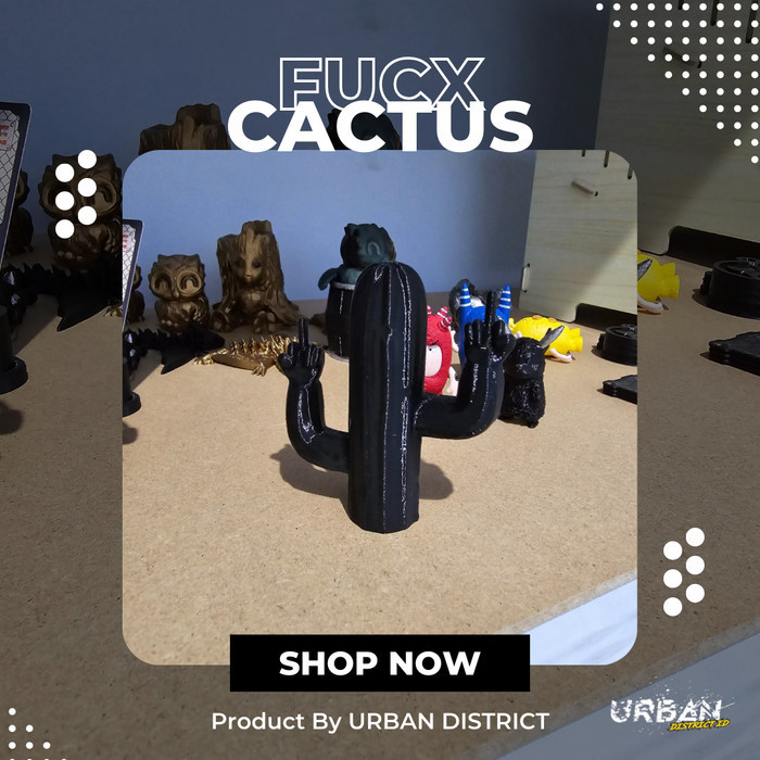 

URBAN 3D Project Fucx Kaktus Dekorasi Meja by Ultimate Customitation