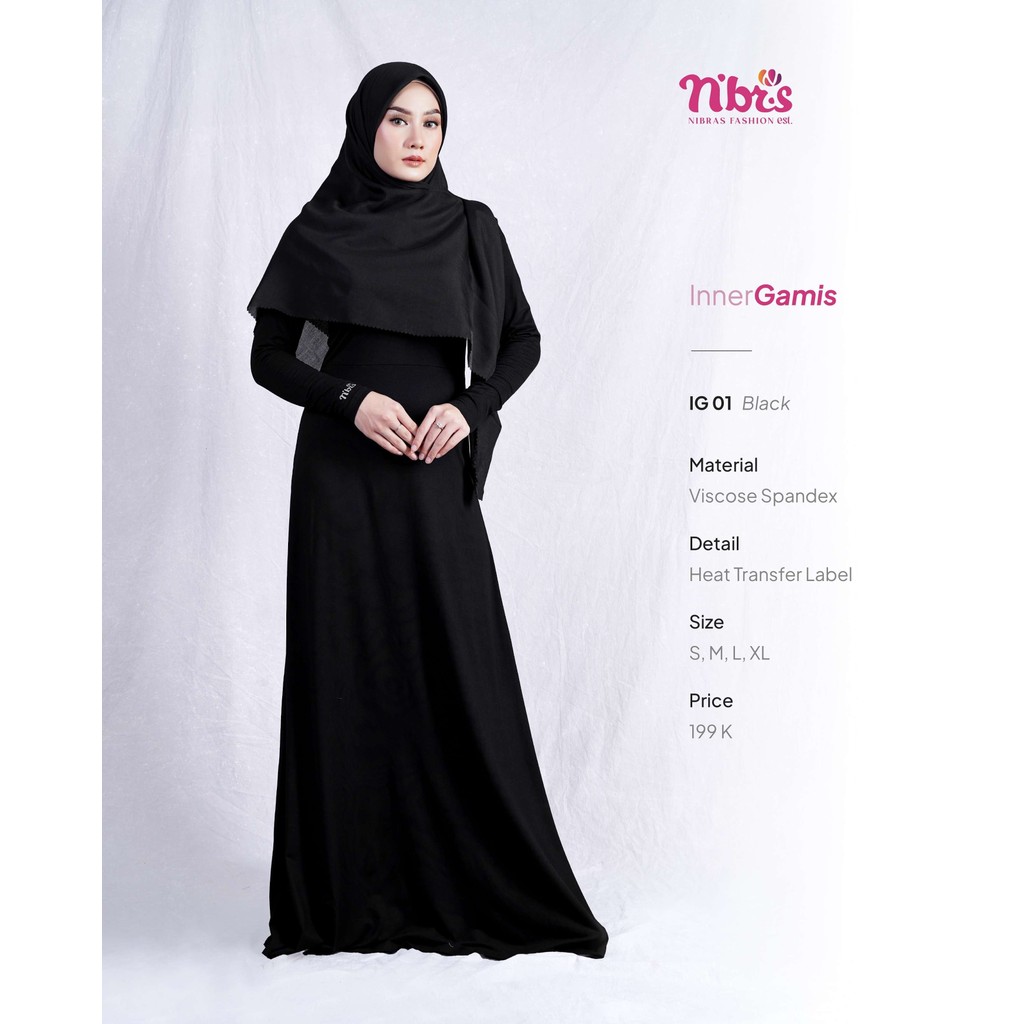Inner Gamis Polos Spandek