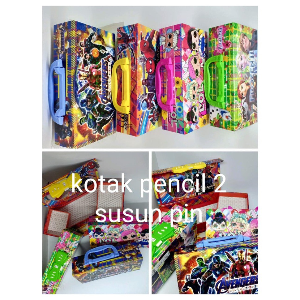 

RGT - Kotak pensil kode pin 2 susun