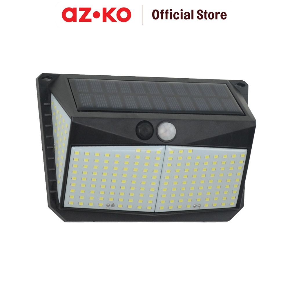 AZKO Krisbow Zura Lampu Dinding Outdoor Solar 2.5 watt Cool White Wall Lamp Light Lampu Tembok Outdo