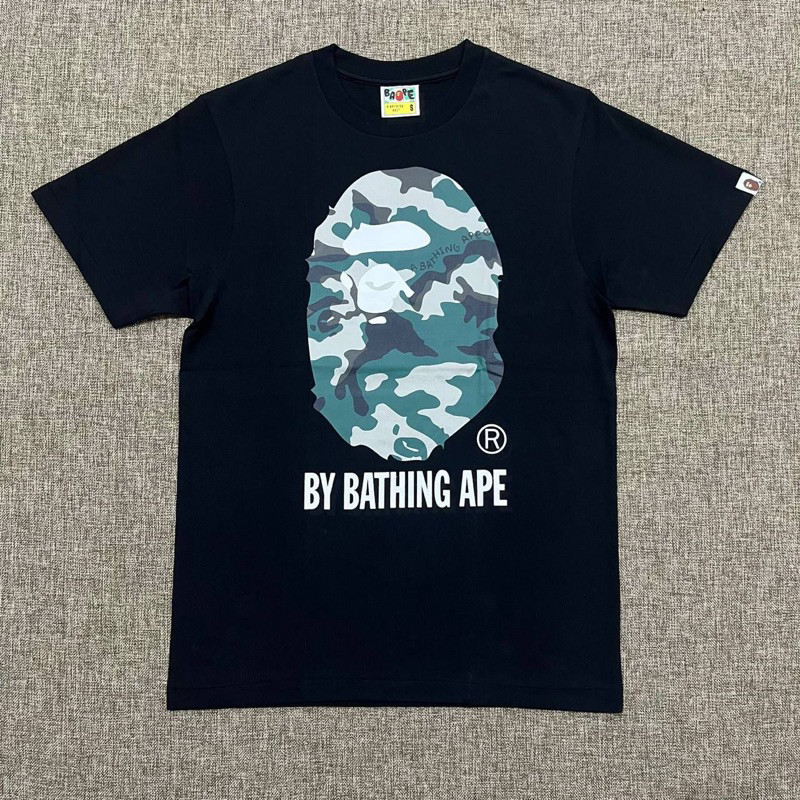 Kaos Oversize Bape Honeycomb Big Ape Tee Black Original