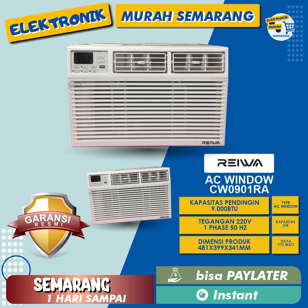 AC WINDOW REIWA AC WINDOW 1 PK CW-0901RA 1PK LOW WATT - GARANSI RESMI