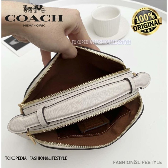 ✨LARIS✨ -TAS C Serena Crossgrain Leather Satchel Chalk ORIGINAL 1589
