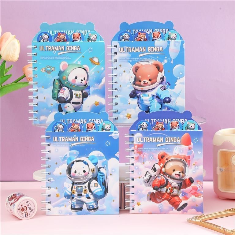 

BOBOMARTS JAKARTA BUKU DIARY NOTEBOOK DEPAI2025-16 ISI 80 LEMBAR BUKU TULIS RING NOTEBOOK RING BUKU CATATAN BUKU TULIS MOTIF