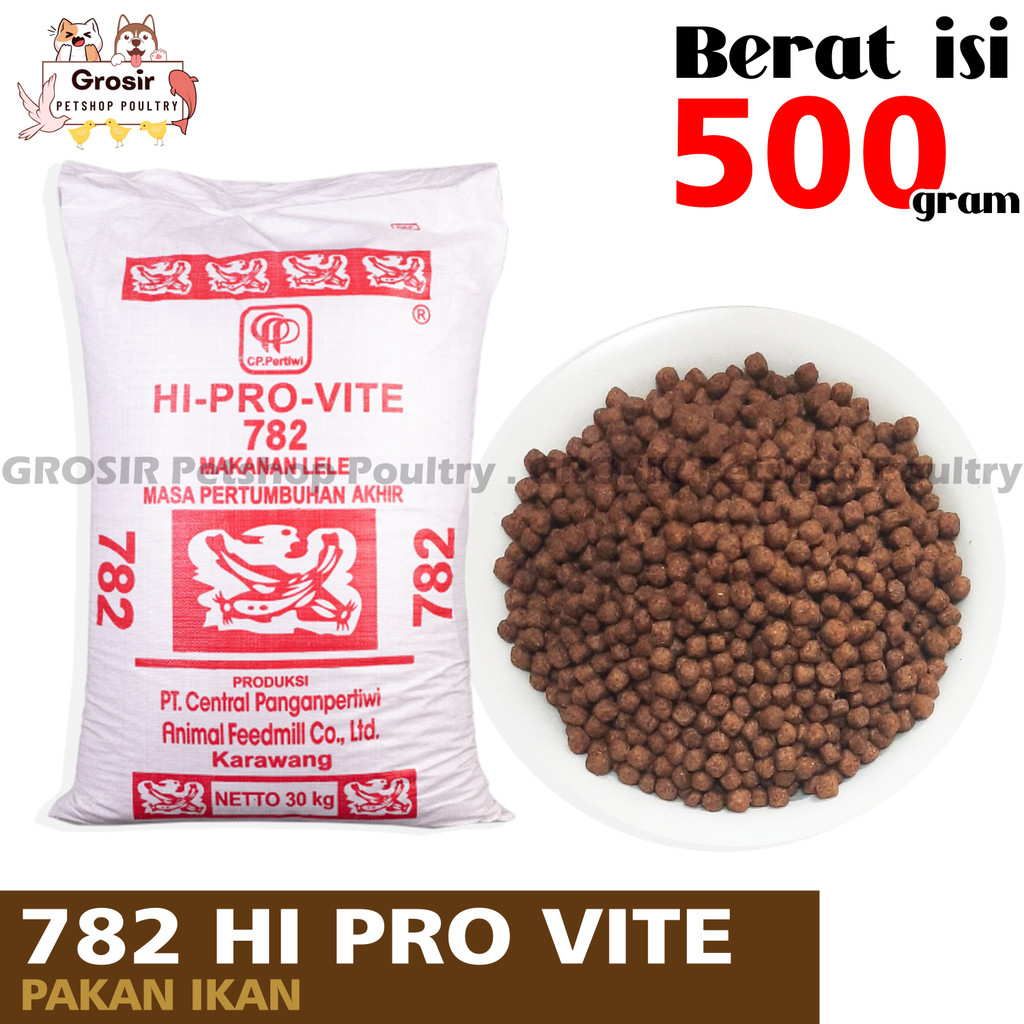 Pelet ikan Hiprovite 782 Pakan makanan pelet ikan, nila, gurame, lele