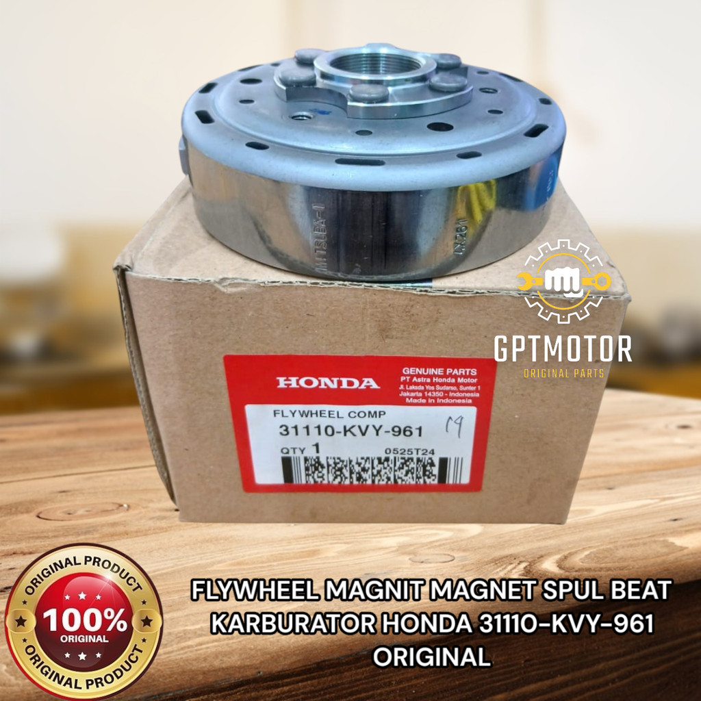 FLYWHEEL MAGNIT MAGNET SPUL BEAT KARBURATOR HONDA 31110-KVY-961 ORIGINAL HONDA