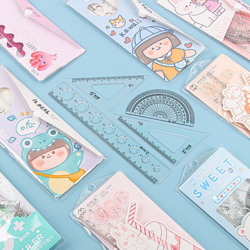 

BOBOMARTS PENGGARIS LUCU 1 SET 4 IN 1 PREMIUM RULER MOTIF KARAKTER MURAH PENGGARIS ANAK SEKOLAH MURAH HX